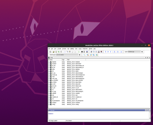 Lattice Modelsim on Linux/Ubuntu 20.04