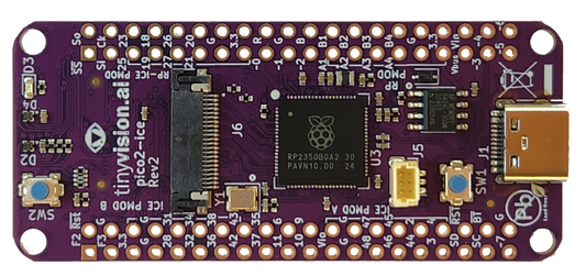 pico2-ice - Raspberry Pi 2350B Microcontroller Development Board with Lattice iCE40UP5K FPGA
