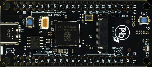 pico2-ice - Raspberry Pi 2350B Microcontroller Prototyping Board with Lattice iCE40UP5K FPGA